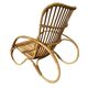Fauteuil vintage en rotin / fauteuil une place / chaise lounge