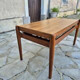 Scandinavian Smorrebrod coffee table in vintage teak