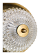 Brass and Crystal Ceiling Lamp from the 1960s by Tyringe for Orrefors, Sweden