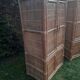 Vintage bamboo and rattan wardrobe or storage unit