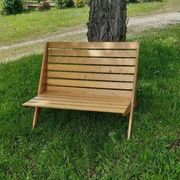 Folding garden bench, ultra compact - vintage, "Mid-century" design