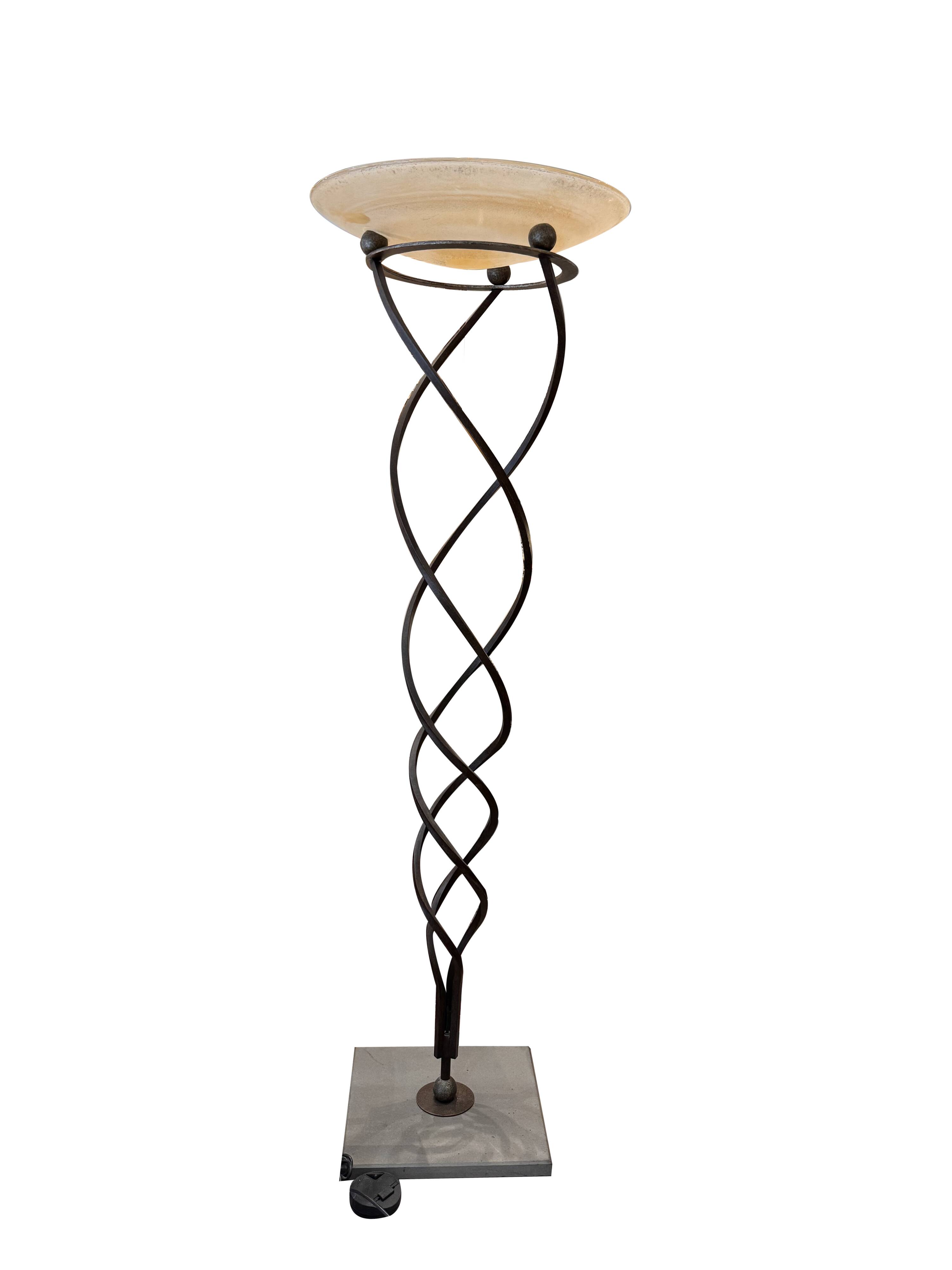 Antinea floor lamp by Jean-françois crochet, produced by Terzani