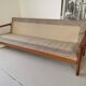 Banquette day bed en chêne design 1970