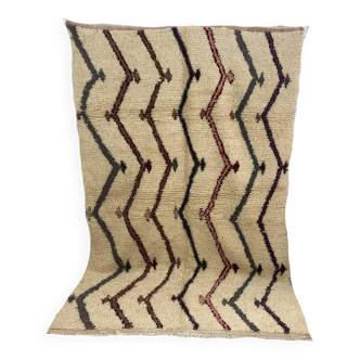 Handmade Moroccan Berber carpet 244 x 153 CM