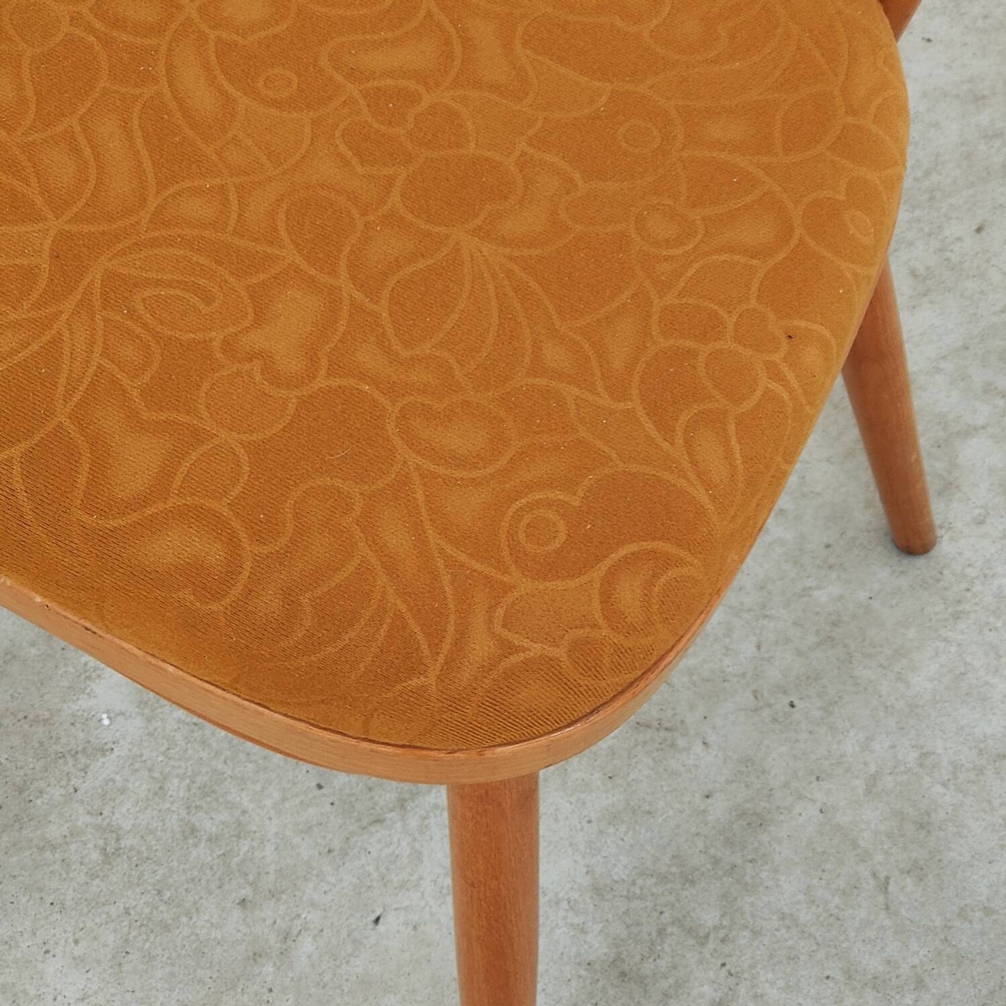 Pair of wooden dining room chairs by Tatra Pravenec 1960