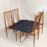 Set of 4 Scandinavian chairs year 70s