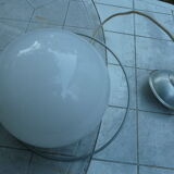 Ceiling lamp opaline ball years 40
