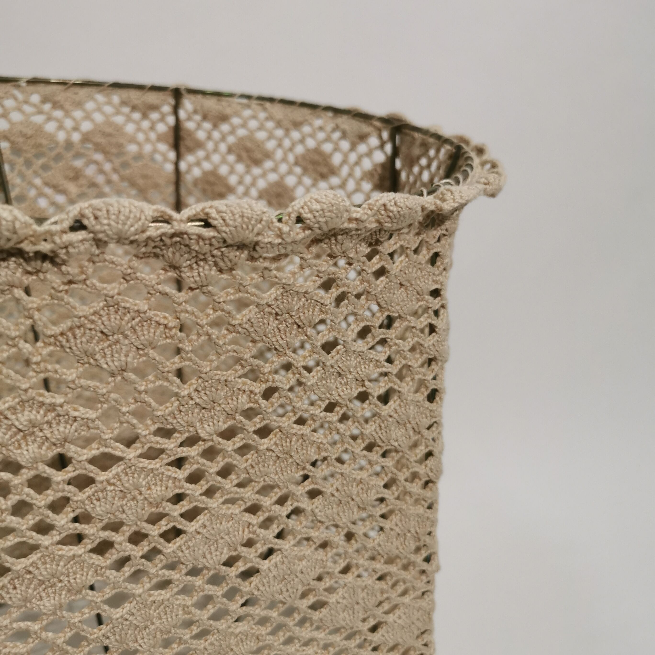 Vintage crochet lampshade
