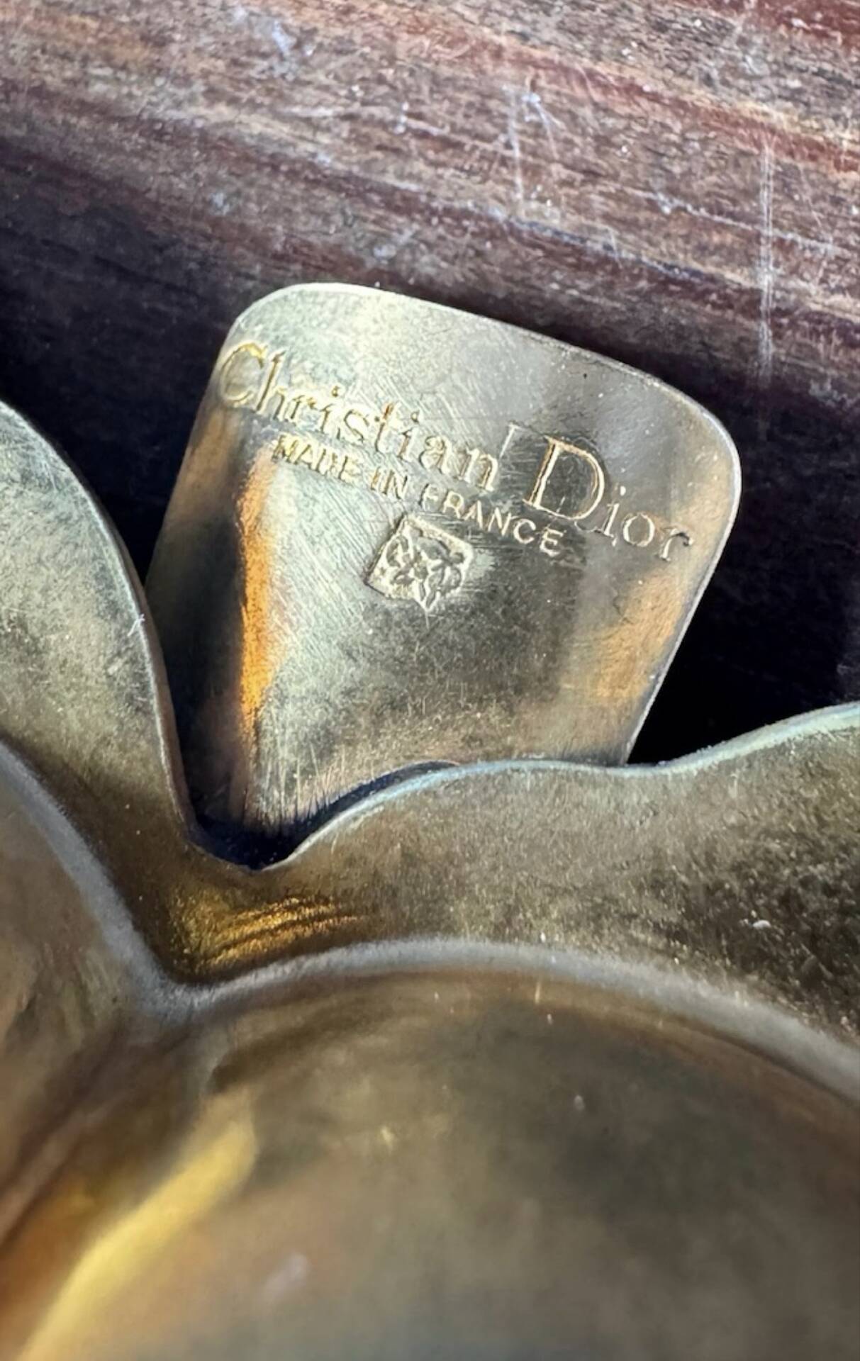 Rare floor ashtray by Christian Dior, 1970.