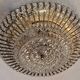 Brass and Glass Ceiling Light by Ernst Palme Palwa, 1970s