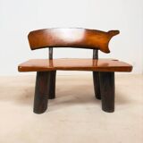 Brutalist bench and armchair set