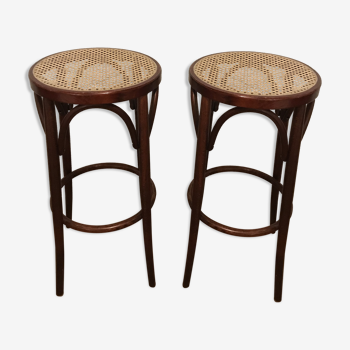 Set of 2 stools bar vintage Thonet