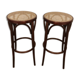 Set of 2 stools bar vintage Thonet