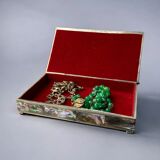 Abalone shell vanity box, alpaca and wood, Mexico, 1970s