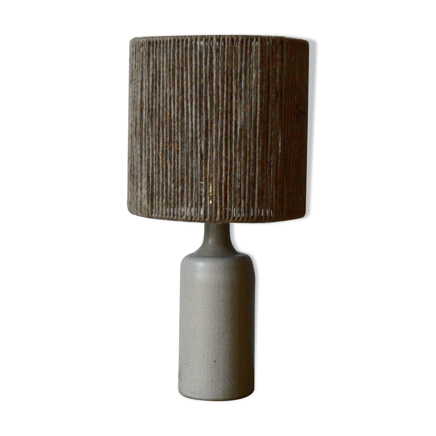 Rope and sandstone lamp