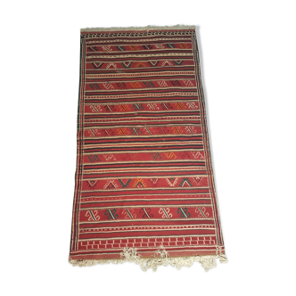 Handmade Iranian kilim carpet 100% wool - 249x141cm