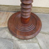 Old wooden floor lamp foot