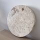 Small round tray in travertine