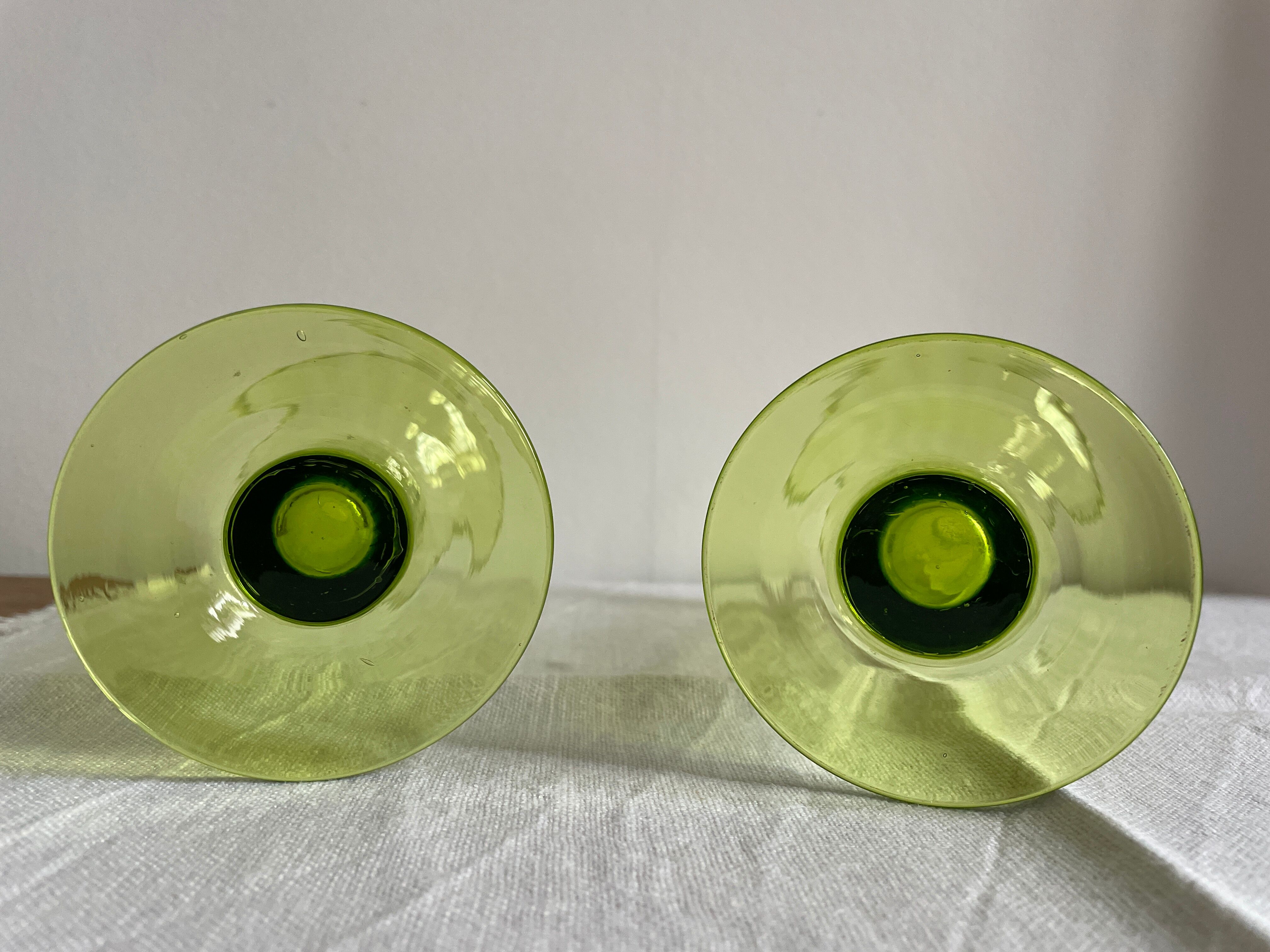 Pair of Venice crystal vases