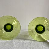 Paire de vases en cristal de Venise