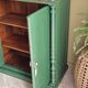 Antique cabinet in fir with green patina Metsä | Hector