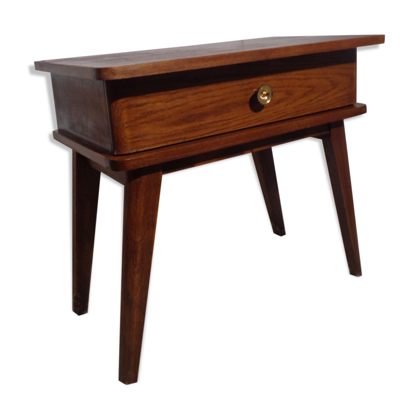Bedside table or mini dresser vintage compass feet