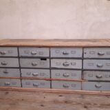 Industrial sideboard with 16 drawers