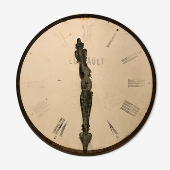 Old church clock Lussault 1950