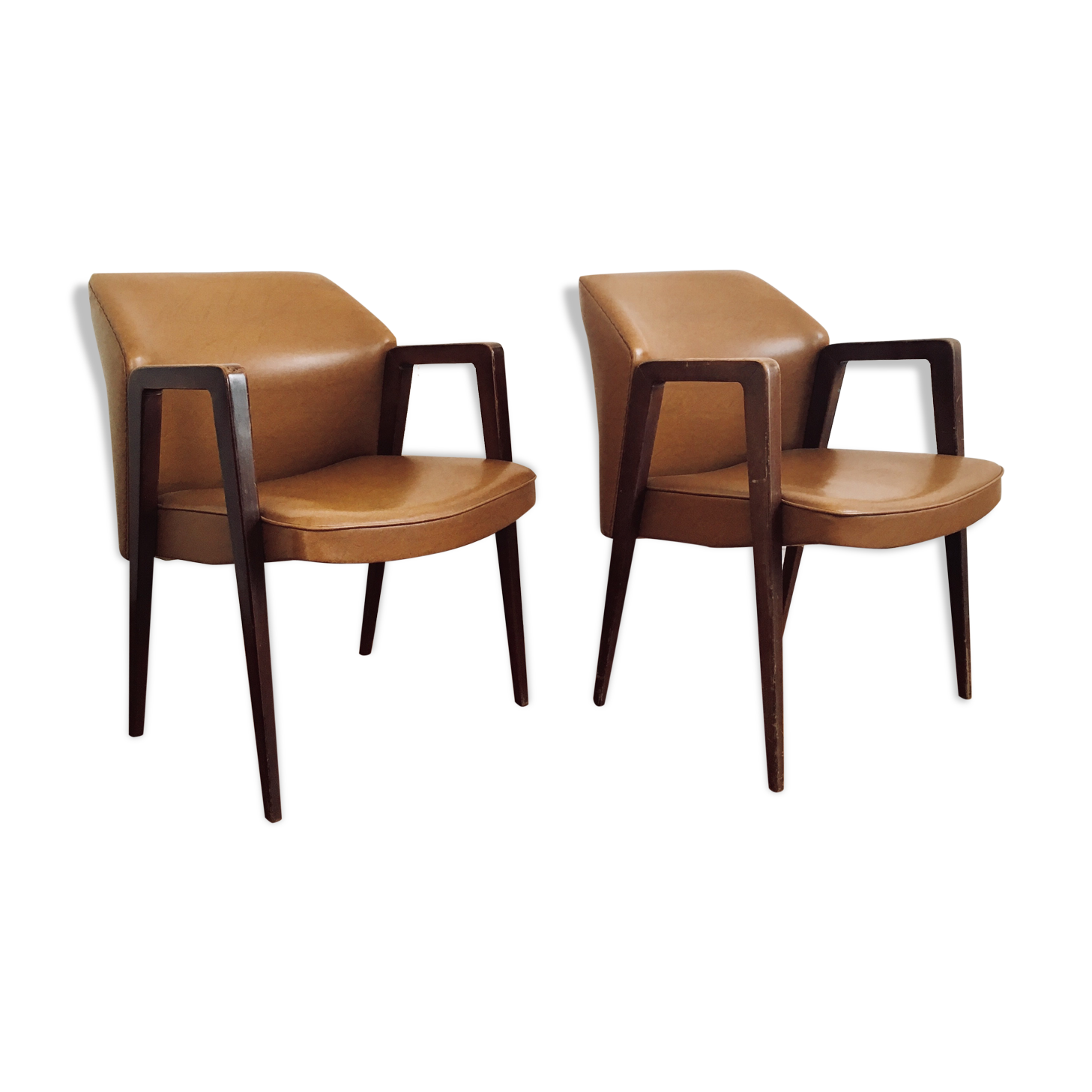 Paire de fauteuils vintage par Zol