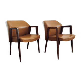 Paire de fauteuils vintage par Zol