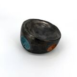 Ronéo black enamelled ceramic pocket emptier by Jean Kounietz