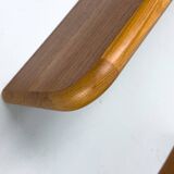 Ensemble de 2 étagères murales en teck du milieu du siècle, années 1970