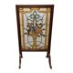 French stained glass fireplace screen L. Guillon, early 1900s