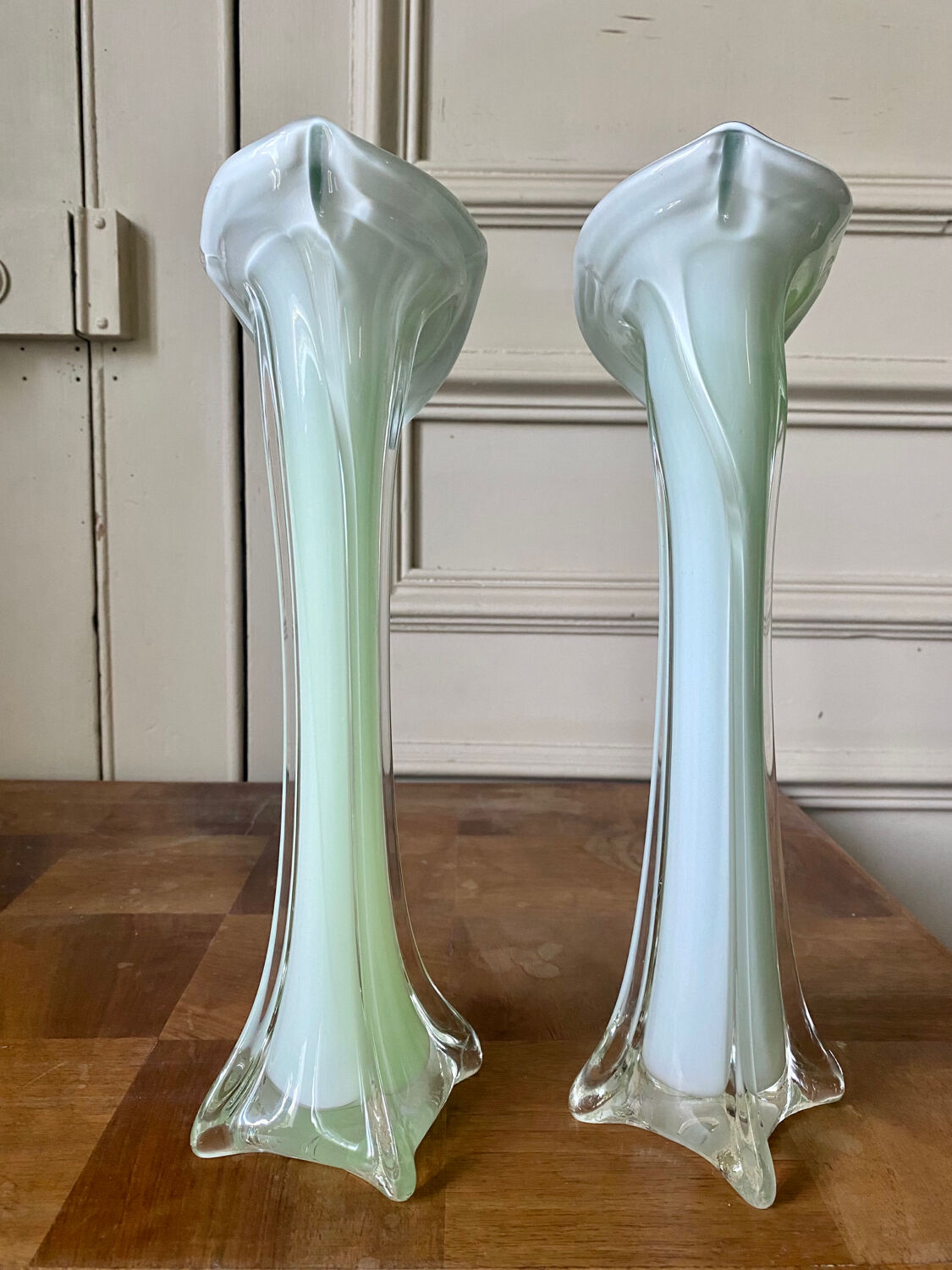 Paire de vases style Murano années 60