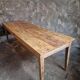 Antique French farmhouse dining table 225 cm – oak and poplar – rustic country table from around 1900