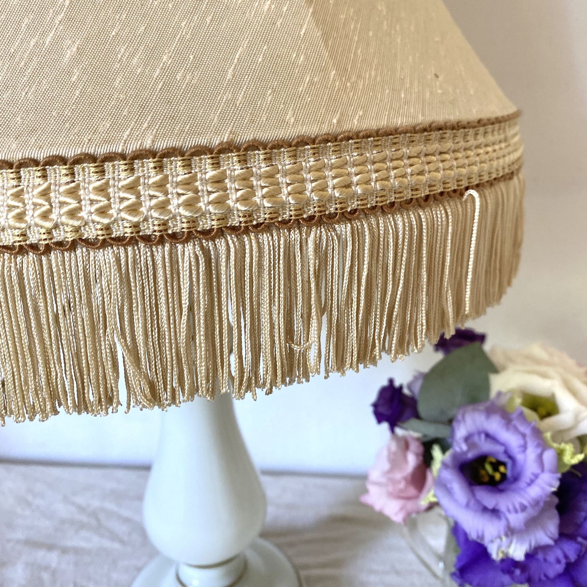 Lampe en opaline vintage