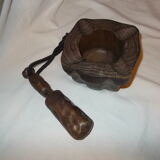 Mortar wooden pestle