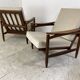 Vintage Danish Style Teak Mid-Century Set of 2 Chairs, 1950s