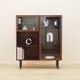 Rosewood display cabinet by Omann Jun Møbelfabrik model 6 with lighting, Denmark 1960s