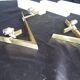 Pair of home wall light Arlus Bronze and opaline