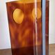 Miche Dumas paper bin in chrome tortoiseshell lucite 70 Roche and Bobois