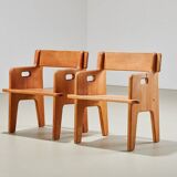 Hans Wegner Pair of 1st Edition Peter's Child Chairs for Fredericia Denmark 1944