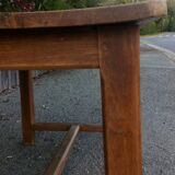 Table de ferme ancienne cirée en chêne