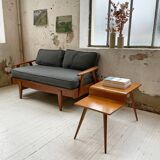 Daybed expandable Scandinavian 2-seater bench