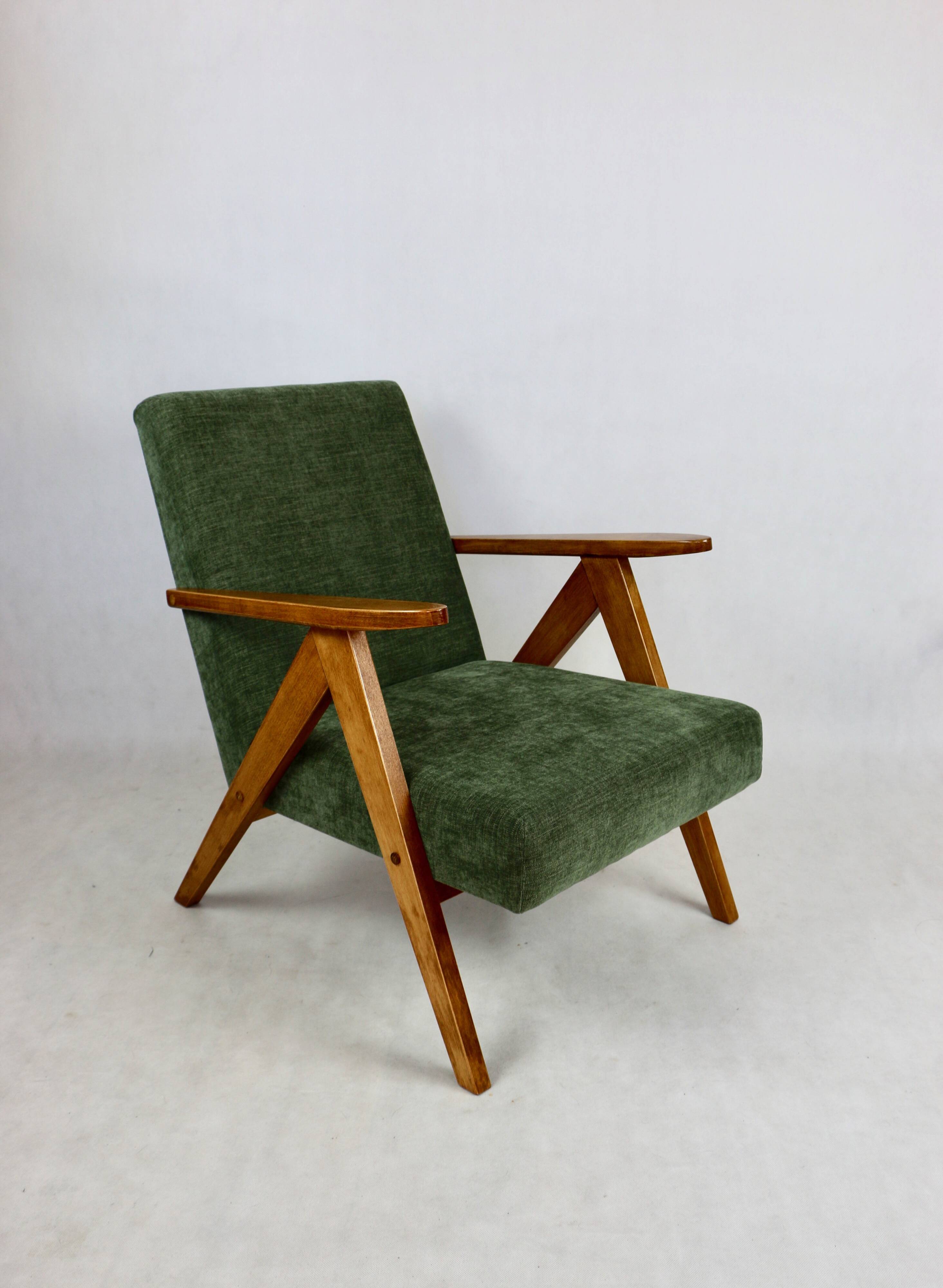 B-310 VAR armchair green olive structural - 2 pieces available