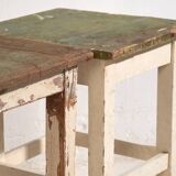 Antique small square tables (circa 1920). 2-piece set