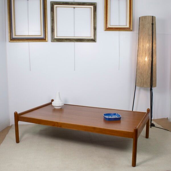 Scandinavian coffee table in vintage teak 1960