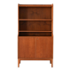 Scandinavian teak bookcase with hinged doors