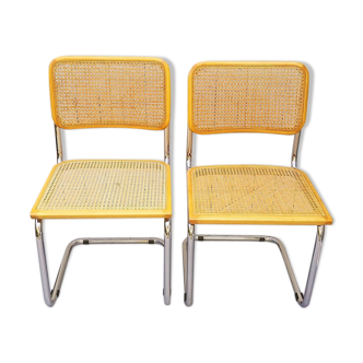 Pair of chairs Cesca B32 Marcel Breuer