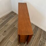 Scandinavian-style teak flap table